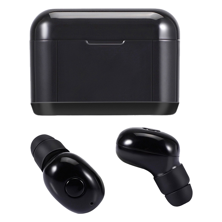 DT-4 IPX Waterproof Bluetooth 5.0 Wireless Bluetooth Earphone with 350mAh Magnetic Charging Box, Support for Calling, DT-4