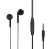 Langsdom MJ31 1.2m Wired Half In-Ear 3.5mm Interface Stereo Earphones with Mic
