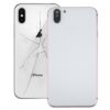 5 in 1 Full Assembly Metal Housing Cover with Appearance Imitation of iX for iPhone 6, Including Back Cover & Card Tray & Volume Control Key & Power Button & Mute Switch Vibrator Key, No Headphone Jack (Gold+White), For iP6 to iPX