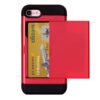 For  iPhone 8 & 7  Slide Style TPU + PC Combination Case with Card Slot