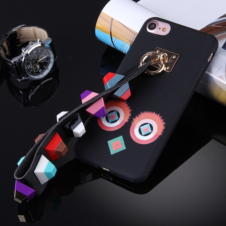 For iPhone 7 Round Soft TPU Protective Back Cover Case with Rivet Lanyard, IP7G1463A, IP7G1463B, IP7G1463C, IP7G1463D, IP7G1463E, IP7G1463H, IP7G1463F, IP7G1463G