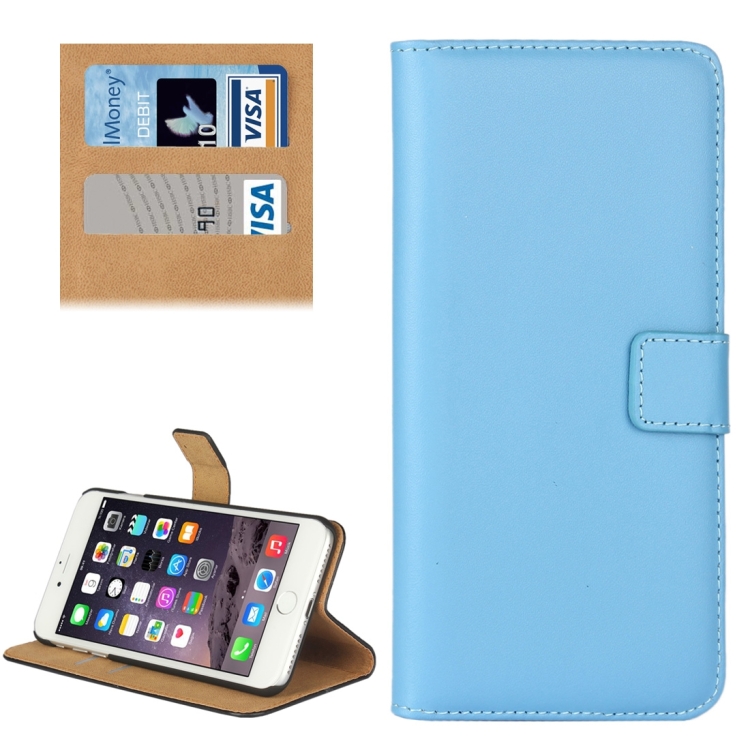 For iPhone 8 Plus & 7 Plus   Genuine Split Horizontal Flip Leather Case with Holder & Card Slots & Wallet