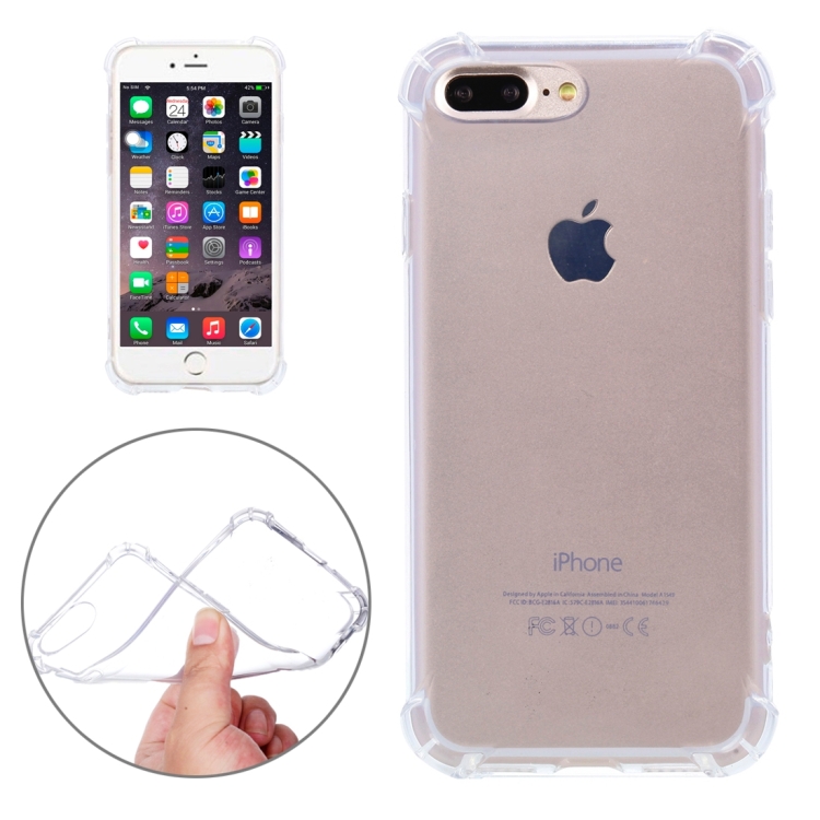 For iPhone 8 Plus & 7 Plus   Shock-resistant Cushion TPU Protective Case, For 8P & 7P