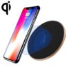 A-1 Round Shape Intelligent Qi Standard Wireless Charger, Support Fast Charging(Black+Gold), A-1