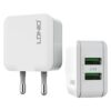 LDNIO A2201 2.4A Dual USB Charging Head Travel Direct Charge Mobile Phone Adapter Charger With Micro Data Cable, Micro