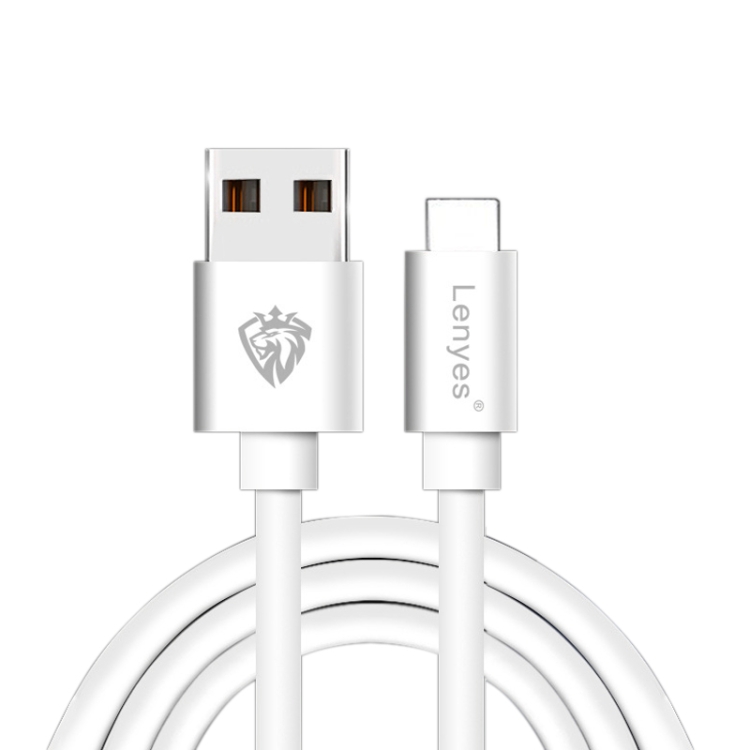 Lenyes LC701 1m 2.4A Output USB to 8 Pin PVC Data Sync Fast Charging Cable