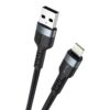 IVON CA88 12W 2.4A USB to 8 Pin Nylon Braid Fast Charge Data Cable, Cable Length: 1m, 8 Pin