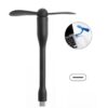 USB-C / Type-C Bendable Mini Strong Wind Long Handle Small Fan