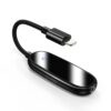 BK-325 2 in 1 8 Pin Male to 8 Pin Charging + 3.5mm Audio Female Earphone Adapter, BK-325 8 Pin Charging + 3.5mm Audio