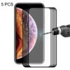 For iPhone XS Max ENKAY Hat-Prince 0.2mm 9H 2.5D Full Screen Tempered Glass Film(Black)