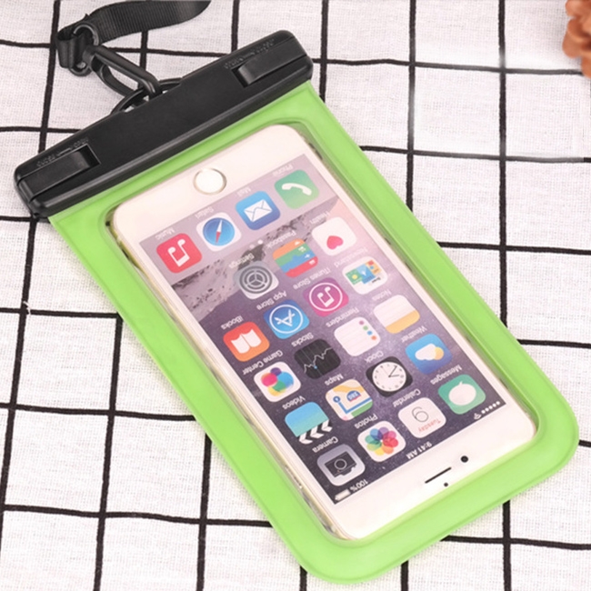 PVC Transparent Universal IPX8 Waterproof Bag with Lanyard for Smart Phones below 6.3 inch