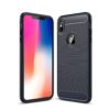 For iPhone XS Max Brushed Texture Carbon Fiber Shockproof TPU Protective Back Case, For iPhone XS Max, For XS Max