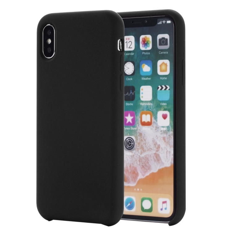 For iPhone XS Max Four Corners Full Coverage Liquid Silicone Protective Case Back Cover, XS Max, For XS Plus, For XS Max