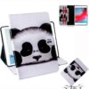 Panda Pattern Horizontal Flip Leather Case for iPad Mini (2019) / 4 / 3 / 2 / 1, with Holder & Card Slot & Wallet