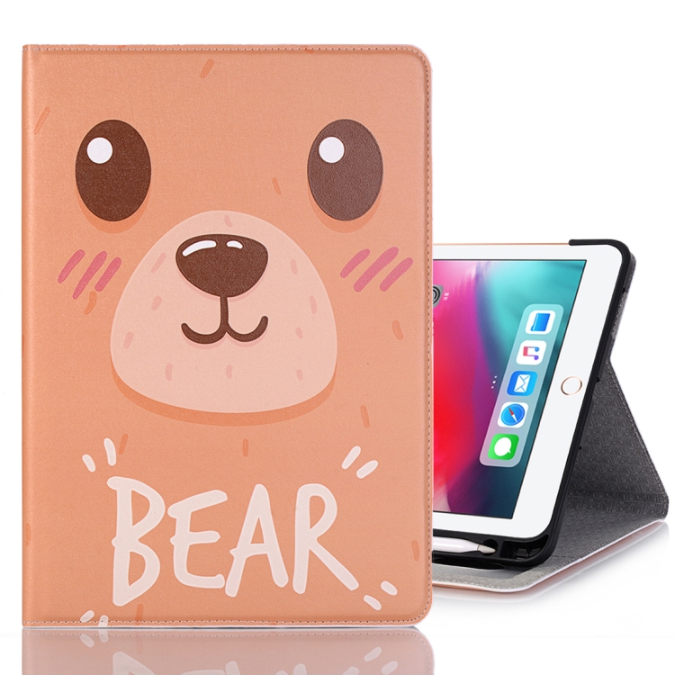Bear Pattern Horizontal Flip Leather Case for iPad Air 11 2024 / iPad Pro 11 inch (2018),with Card Slots & Holder & Wallet & Photo Frame & Pen slot
