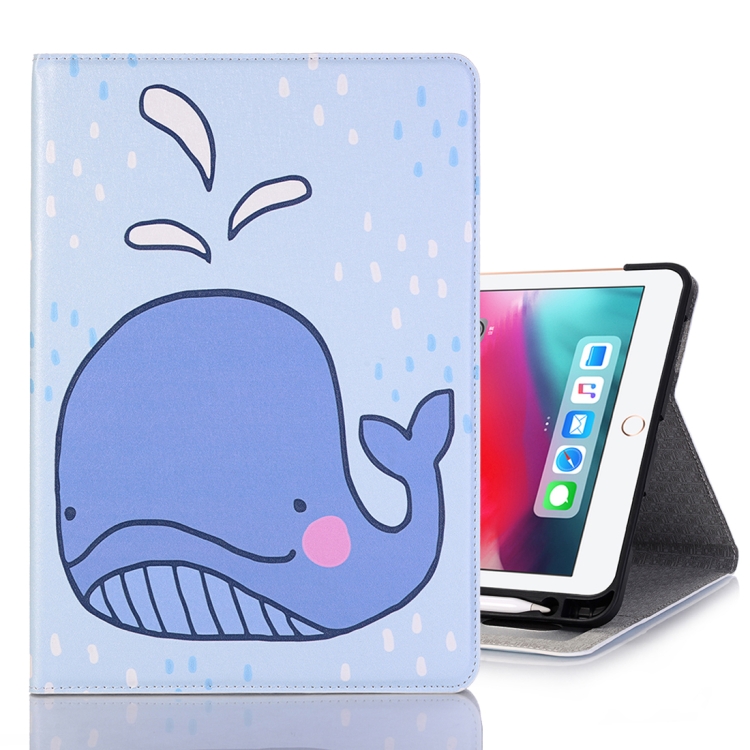 Dolphin Pattern Horizontal Flip Leather Case for iPad Air 11 2024 / iPad Pro 11 inch (2018),with Card Slots & Holder & Wallet & Photo Frame & Pen slot