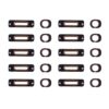 10 PCS 2 in 1 for iPhone SE Charging Port Retaining Brackets + Headphone Jack Rings, For iPhone SE