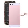 5 in 1 for iPhone SE Original (Back Cover + Card Tray + Volume Control Key + Power Button + Mute Switch Vibrator Key) Full Assembly Housing Cover, For iPhone SE