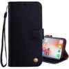 For iPhone X / XS Business Style Oil Wax Texture Horizontal Flip Leather Case with Holder & Card Slots & Wallet, For iPhone X