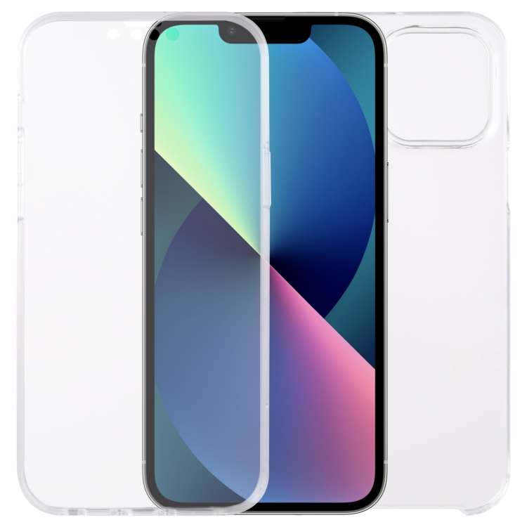 For iPhone 13 mini PC+TPU Ultra-Thin Double-Sided All-Inclusive Transparent Case