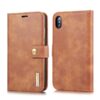 For iPhone XS Max DG.MING Crazy Horse Texture Flip Detachable Magnetic Leather Case with Holder & Card Slots & Wallet, iPhone XS Max, For iPhone XS Max