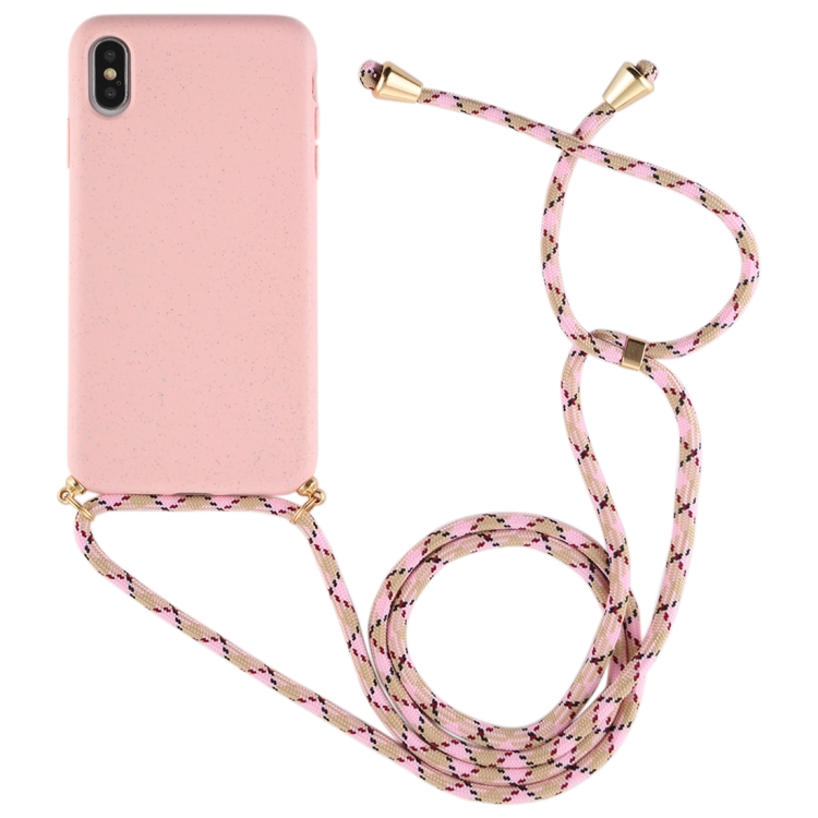 For iPhone XS Max For iPhone XS Max TPU Anti-Fall Mobile Phone Case With Lanyard, For iPhone XS Max