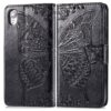 For iPhone XR Butterfly Love Flowers Embossing Horizontal Flip Leather Case with Holder & Card Slots & Wallet & Lanyard, For iPhone XR