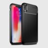 For iPhone XR Beetle Shape Carbon Fiber Texture Shockproof TPU Case, For iPhone XR