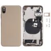 Battery Back Cover Assembly (with Side Keys & Speaker Ringer Buzzer & Motor & Camera Lens & Card Tray & Power Button + Volume Button + Charging Port + Signal Flex Cable & Wireless Charging Module) for iPhone XS, For iPhone XS (Full Assembly)...