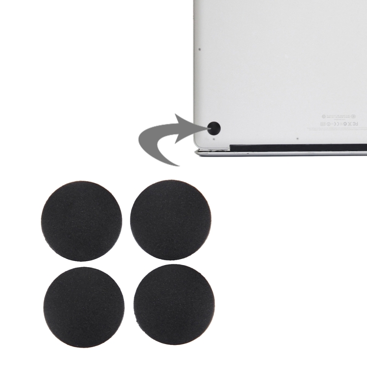 4 PCS for Macbook Pro 13.3 inch & 15.4 inch & 17 inch (2009-2011) A1278 & A1286 & A1297 / MC700 / MB990 / MC374 / MB991 / MC721 / MB985 / MB986 Bottom Case Rubber Mats, Pro 13.3 & 15.4 &17 inch (2009-2011)