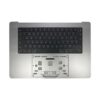 For MacBook Pro 16 inch 2023 A2780 Big Backspace Version UK Keyboard with C Shell, A2780 2023 (Grey), A2780 2023 (Silver)