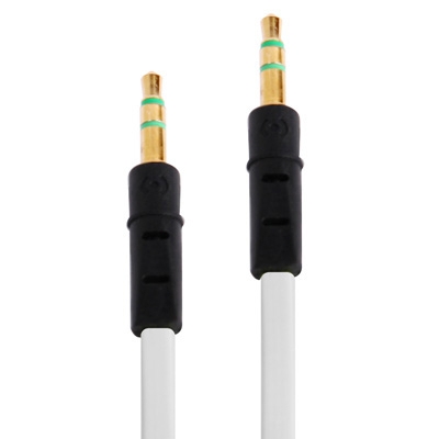 Noodle Style 3.5mm Jack Earphone Cable for iPhone 5 / iPhone 4 & 4S / 3GS / 3G / iPad 4 / iPad mini / mini 2 Retina / New iPad / iPad 2 / iTouch / MP3, Length: 1m