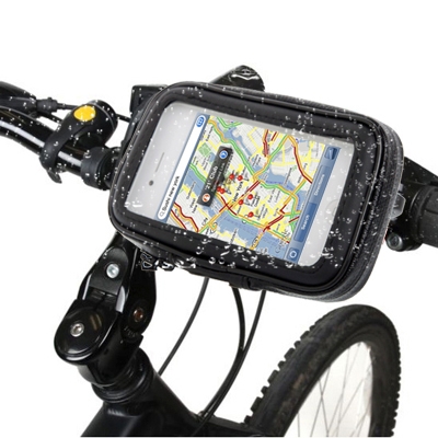 Bike Mount & Waterproof / Sand-proof / Snow-proof / Dirt-proof Tough Touch Case for iPhone 4 & 4S , Galaxy S III mini / i8190 ,Galaxy Ace / S5830(Black)
