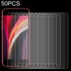 50 PCS for iPhone SE & 5 & 5S & 5C 0.26mm 9H Surface Hardness 2.5D Explosion-proof Tempered Glass Film, No Retail Package