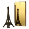 For iPhone 6 Plus & 6s Plus Electroplating Mirror Horizontal Flip PC + Leather Protective Case, For 6P & 6sP
