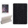 Silk Texture Horizontal Flip Leather Case with Three-Folding Holder for iPad mini 4