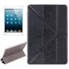 Transformers Style Silk Texture Horizontal Flip Solid Color Leather Case with Holder for iPad mini 4