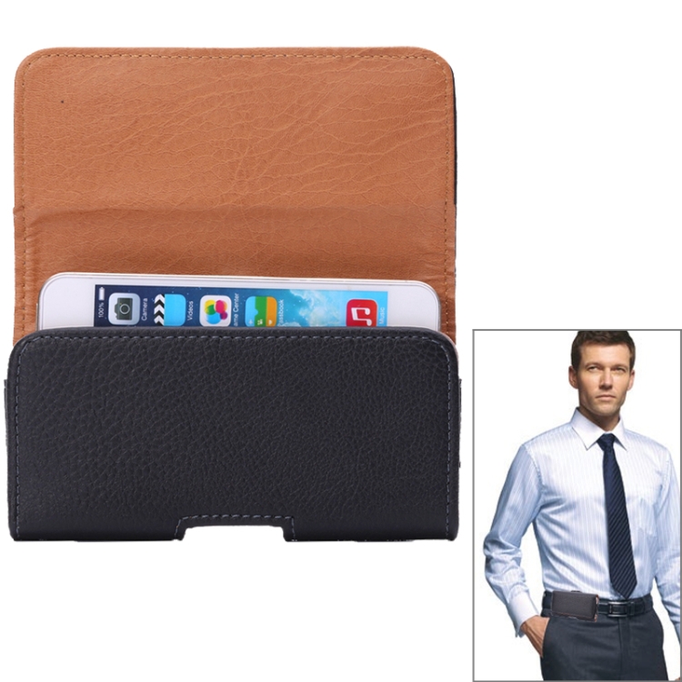 Litchi Texture Universal Horizontal Style Waist Bag for iPhone 6 & 6S / Galaxy S4 / i9500