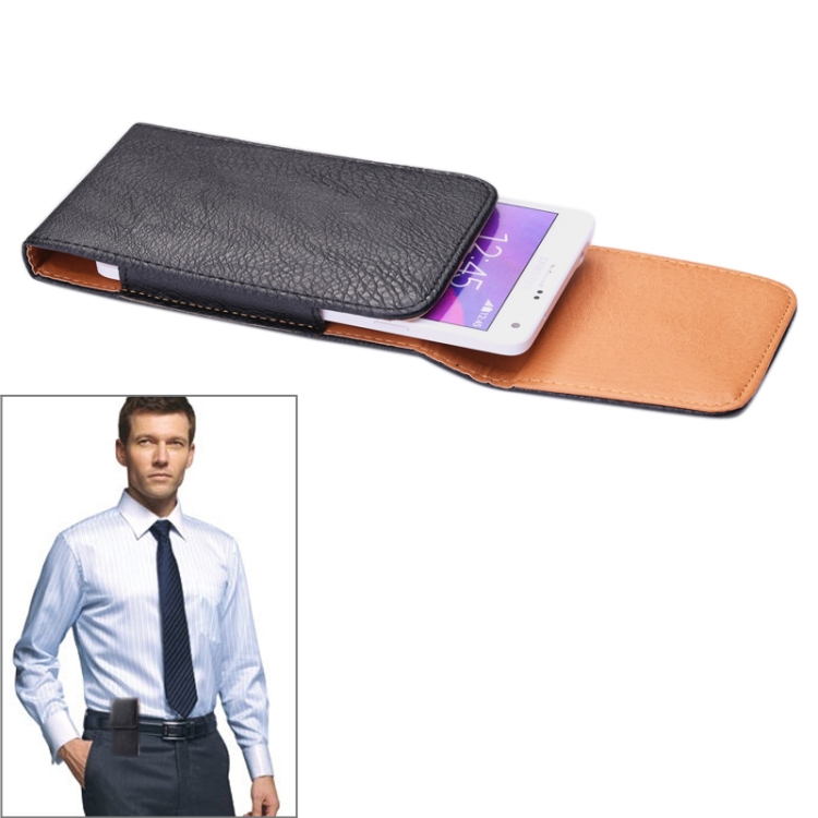 Litchi Texture Vertical Style Waist Bag for  iPhone 6S Plus, iPhone 6 Plus & 6S Plus, Galaxy Note 5 / Note 4 / Note 3 / Note II / N7100 / S6 Edge Plus / A8