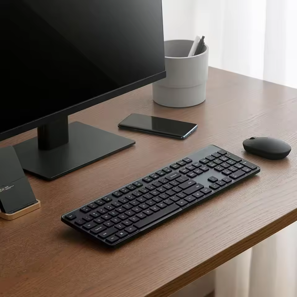Xiaomi Wireless Keyboard & Mouse Set 2 Office Keyboard 104 keys 2.4GHz USB Receiver Mouse Portable For PC Computer