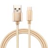 Knit Texture USB to USB-C / Type-C Data Sync Charging Cable, Cable Length: 2m, 3A Output