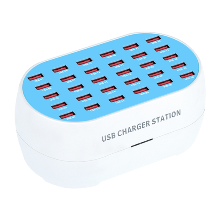 830 180W 30 USB Ports Multifunction Smart Charger Station AC100-240V, US Plug, 830-30