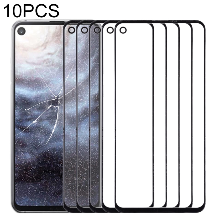 For Samsung Galaxy A8s / Galaxy A9 Pro 2019 10pcs Front Screen Outer Glass Lens , For Samsung Galaxy A8s