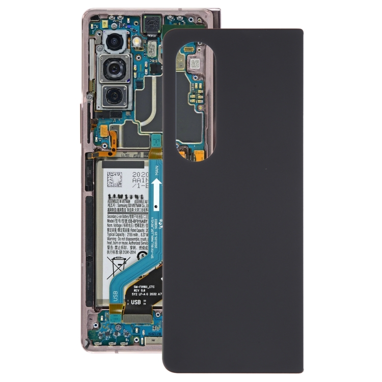 For Samsung Galaxy Z Fold4 SM-F936B Battery Back Cover with Camera Lens Cover, For Samsung Galaxy Z Fold4