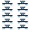 For Samsung Galaxy S24 FE SM-S721B 10pcs Power Button and Volume Control Button, For Samsung Galaxy S24 FE