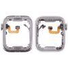 For Apple Watch Series 6 40mm Stainless Steel Middle Frame Bezel Plate with Loudspeaker / Power / Rotating Shaft Flex Cable