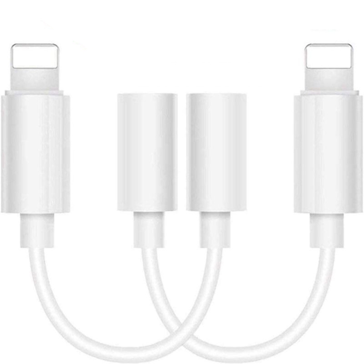 Zs-kl21836 2 PCS 8 Pin to 3.5mm Earphone Adapter Audio Adapter, Support All iOS System