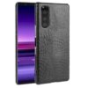 For Sony Xperia 5 II Shockproof Crocodile Texture PC + PU Case