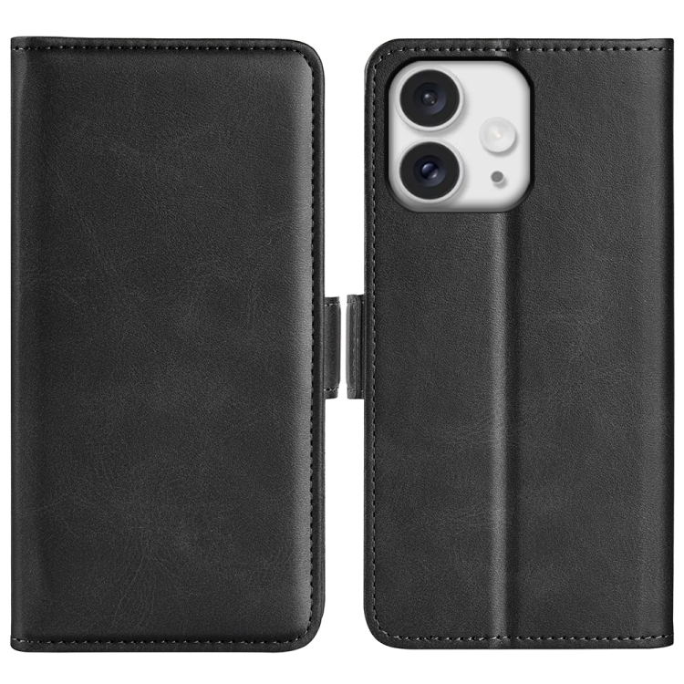 Dual-side Magnetic Buckle Horizontal Flip Leather Phone Case, For iPhone 16 Pro Max, For iPhone 16e, For iPhone 16 Pro, For iPhone 16 Plus
