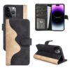Stitching Horizontal Flip Leather Phone Case, For iPhone 15 Pro, For iPhone 15 Plus, For iPhone 15